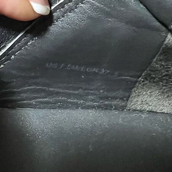 Vince Blair Gray Wool Tweed Boucle Platform Slip On Shoes Sneaker Size 7 - Picture 3 of 5